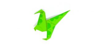 How to fold an Origami Dinosaur - Thumbnail
