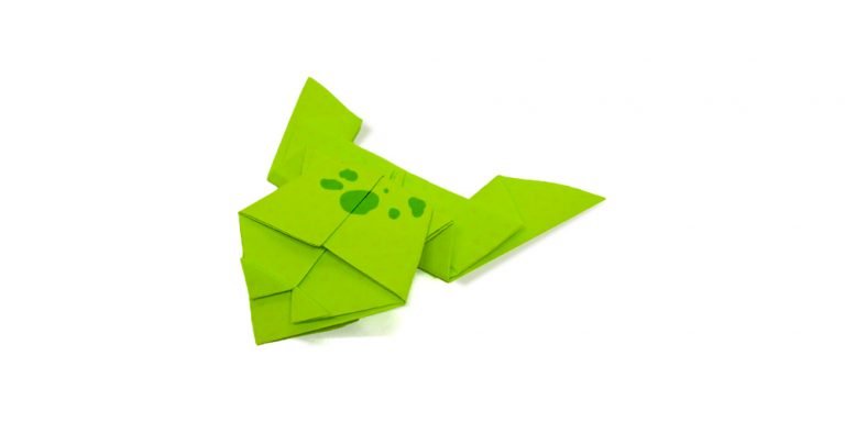 How to Easily Make an Origami Paper Frog with Picture Instructions
