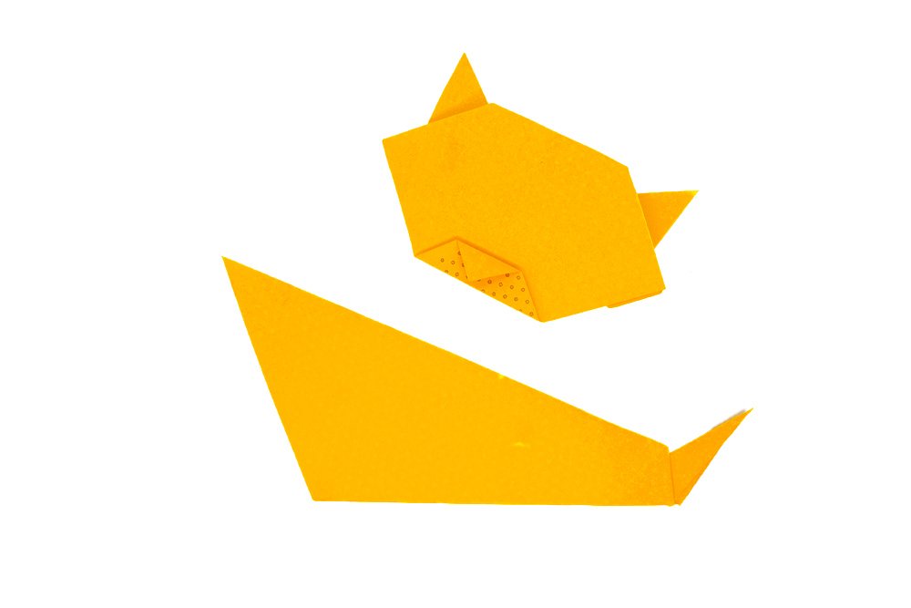 How to fold an Origami Cat - Step 022