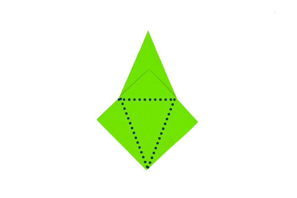 How to fold an Origami Dinosaur-Step 012