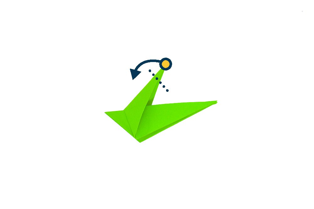 How to fold an Origami Dinosaur-Step 019