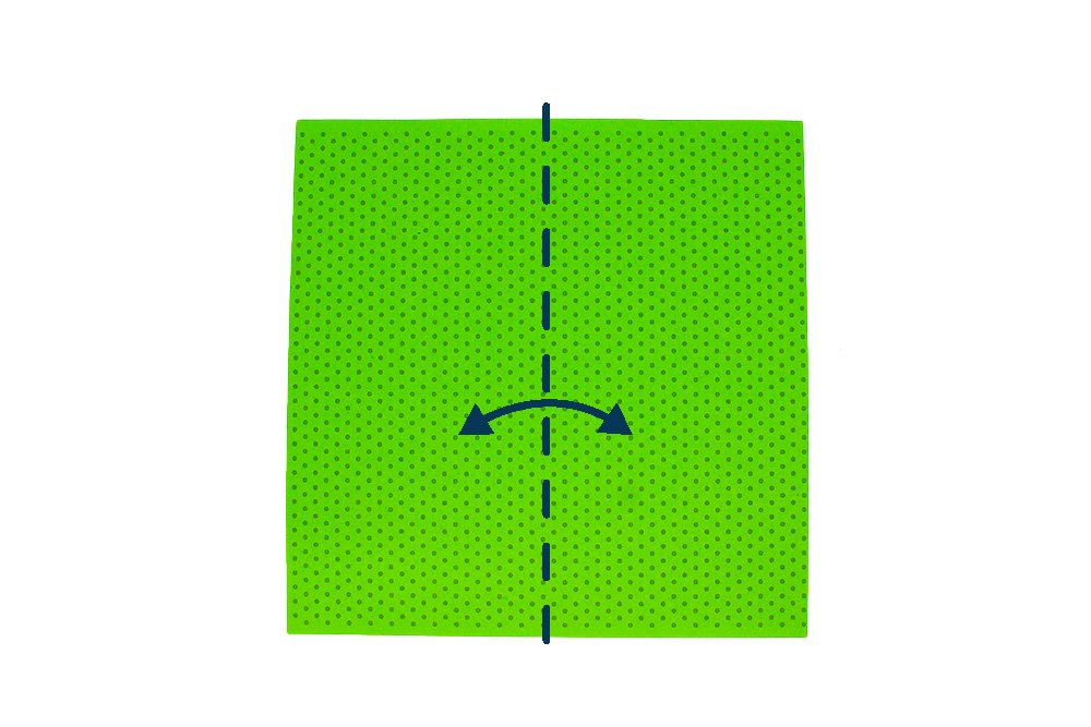 How to fold an Origami Frog - Step 01