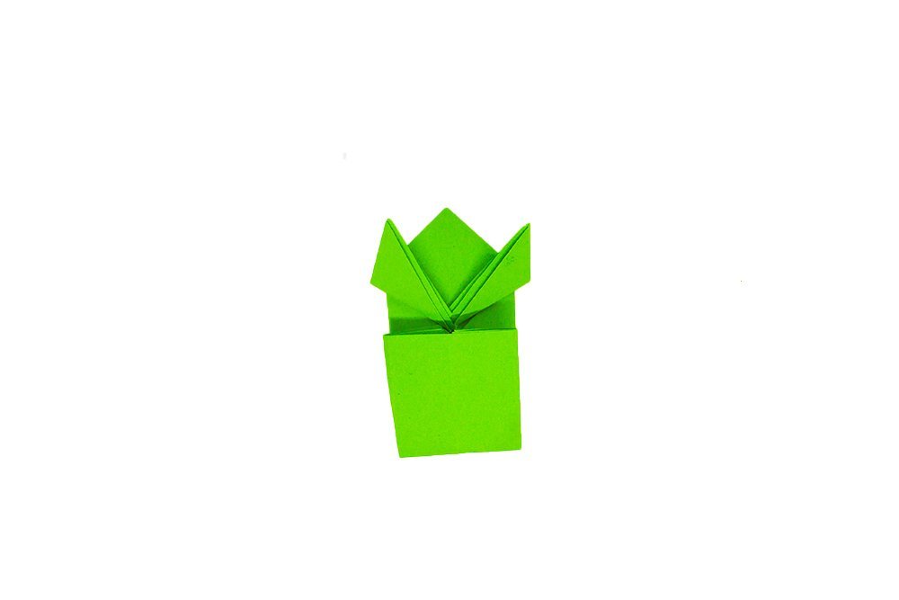 How to fold an Origami Frog - Step 012