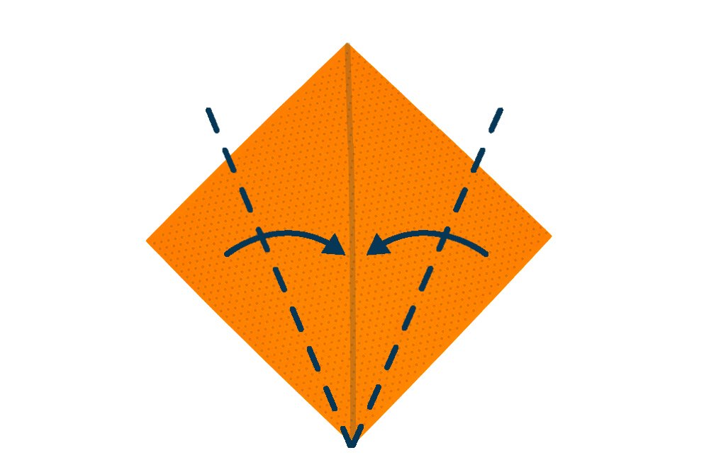 How to fold an Origami Hen - Step 02