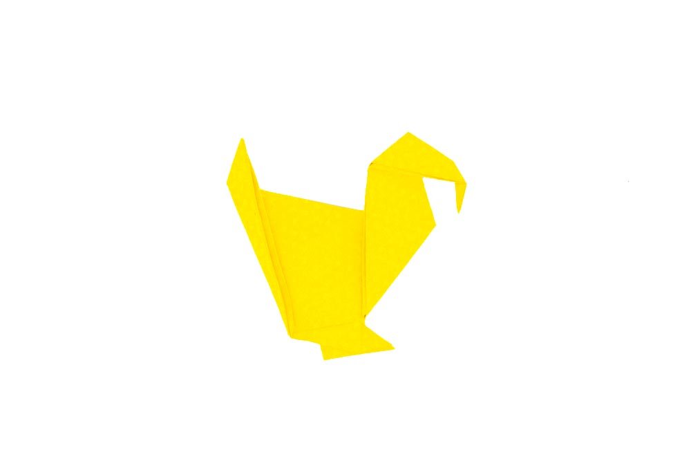How to fold an Origami Turkey - Step Finish