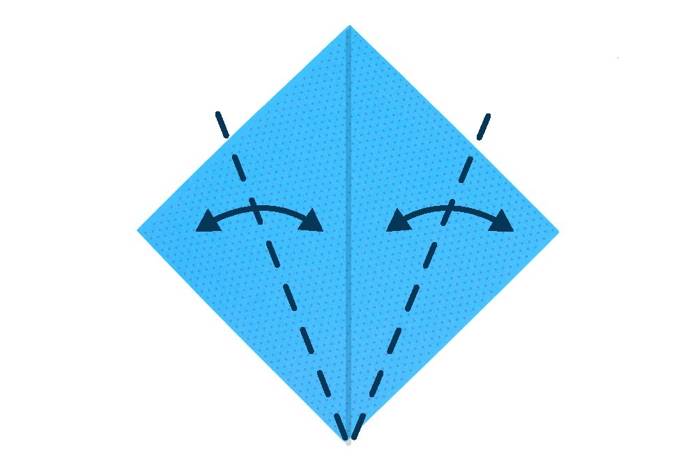 How to fold an Origami Whale - Step 02