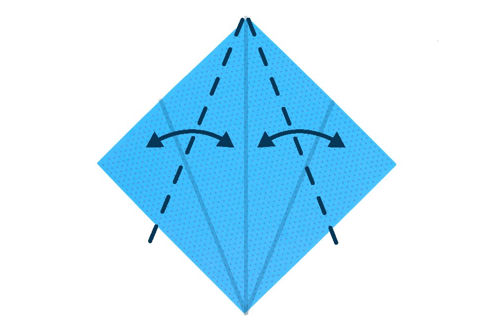 How to fold an Origami Whale - Step 03