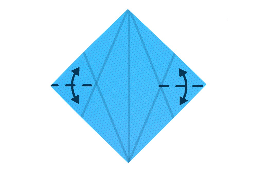 How to fold an Origami Whale - Step 04