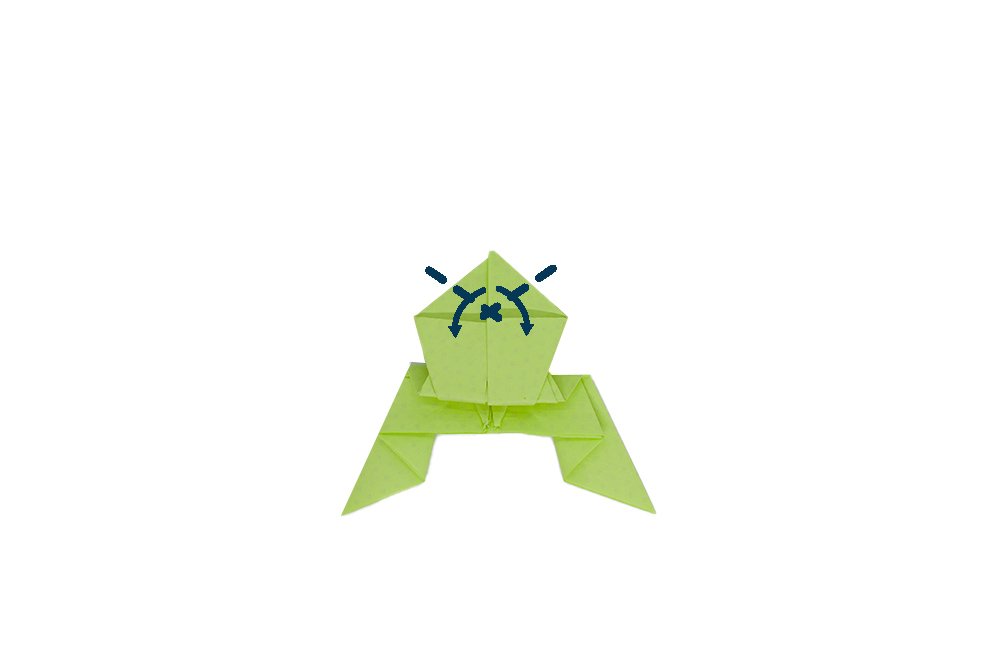 How to fold  a Paper Frog- Step 015