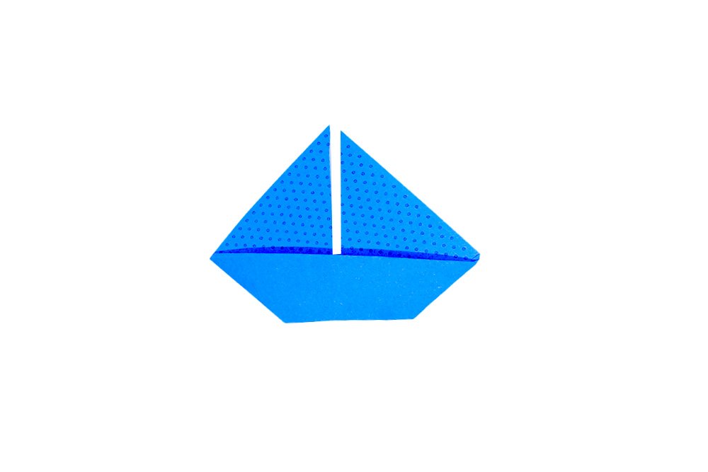 How to fold an Origami Sailboat - Thumbnail