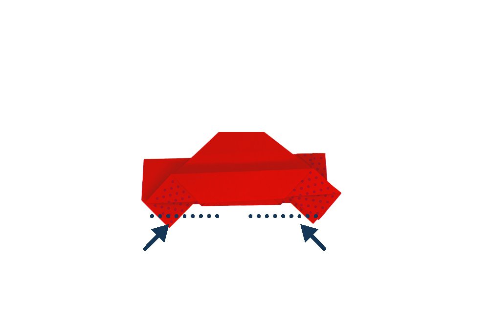 How to fold an Origami Car- Step 019