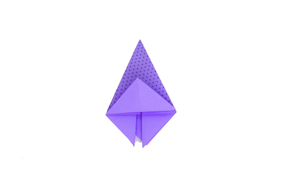 How to fold an Origami Flower - Step 010
