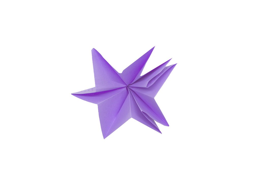 How to fold an Origami Flower - Step 016