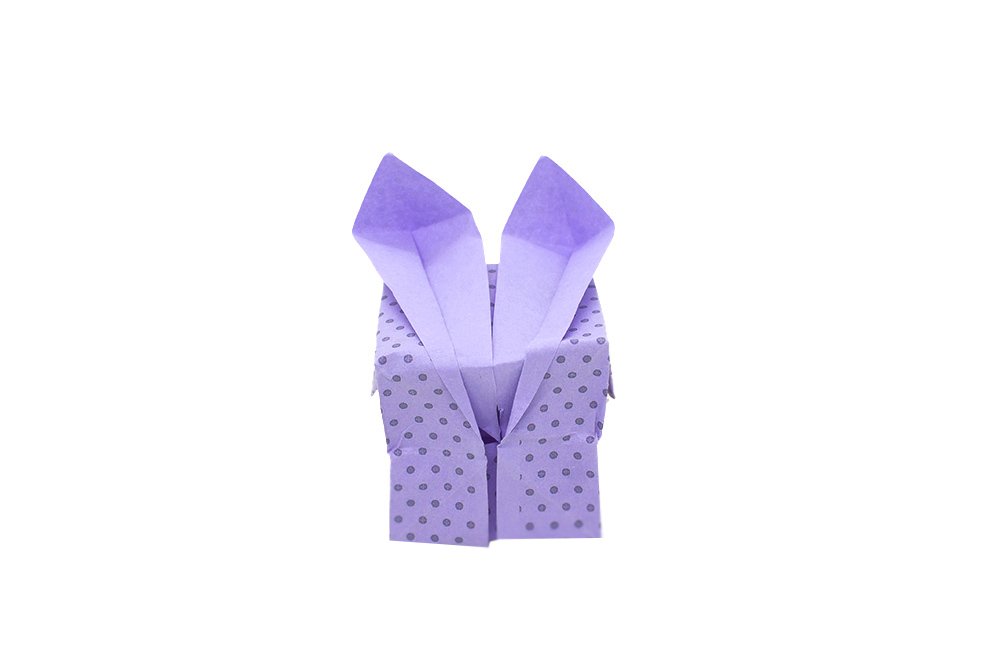 How to fold an Origami Puffy Bunny - Finish