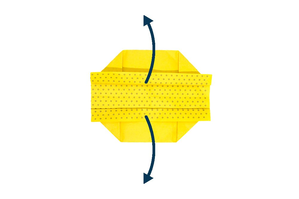 How to fold an Origami Rectangular Box - Step 07