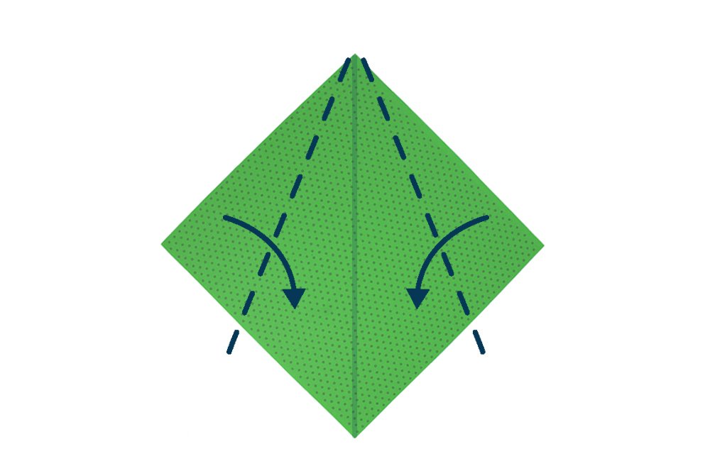 How to fold an Origami Sitting Dog - Step 02