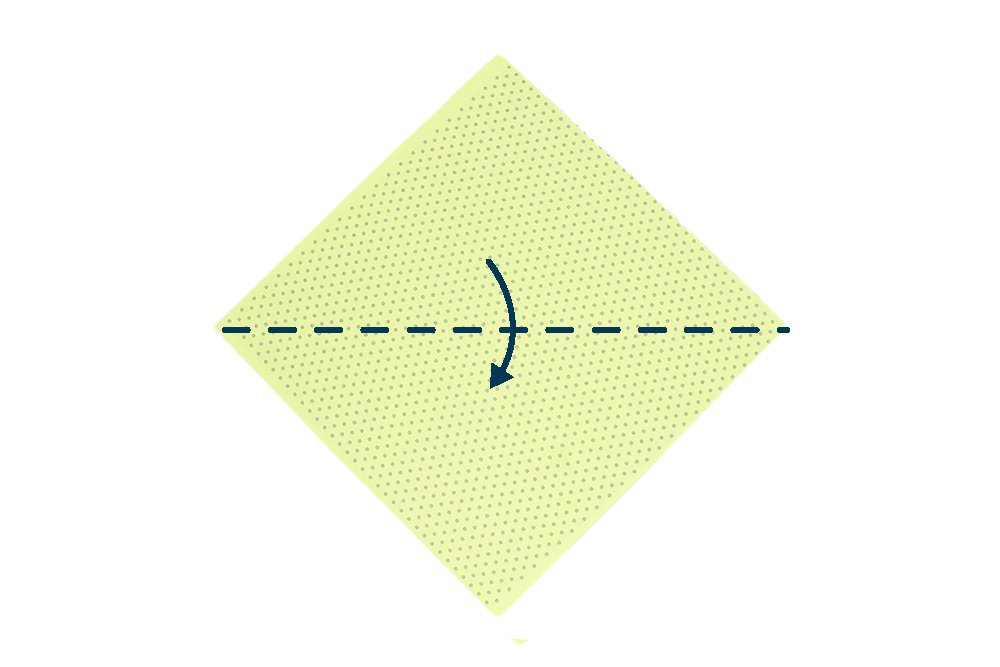 How to fold an Origami Triangle Box - Step 01