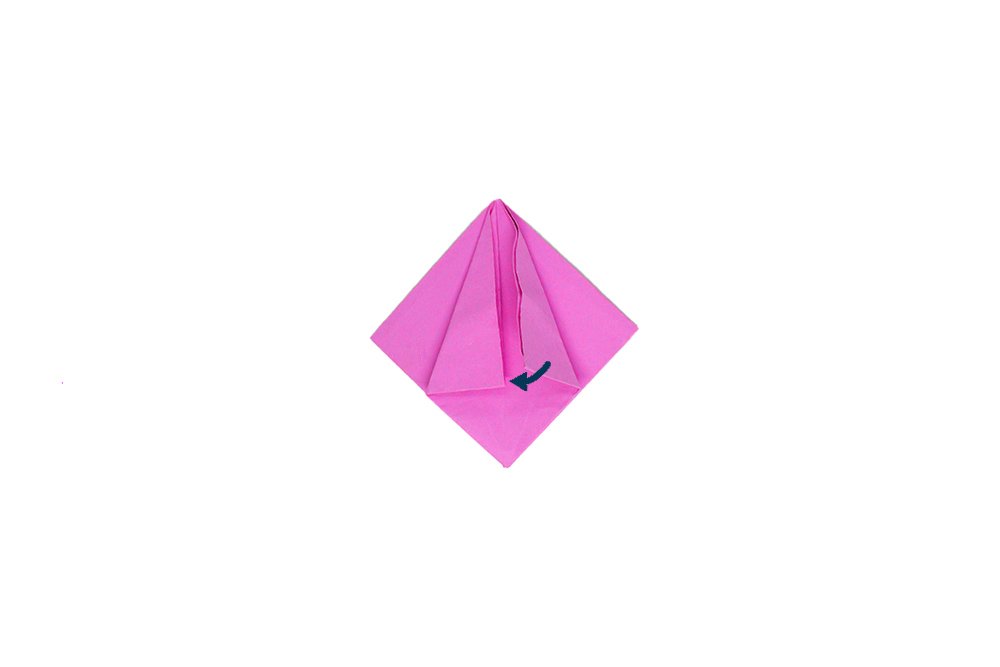 How to fold an Origami Tulip - Step 011