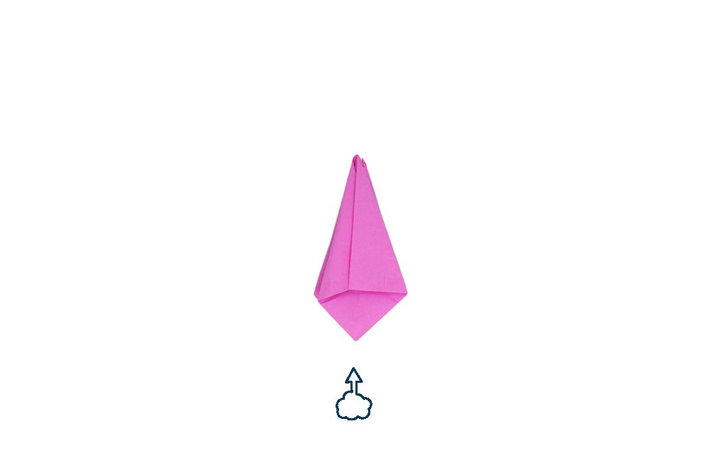 How to fold an Origami Tulip - Step 013