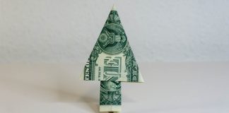 8 Step Dollar Bill Origami Tree Instructions - Thumbnail