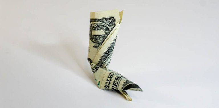 Origami Dollar Bill Boots Step by Step Instructions