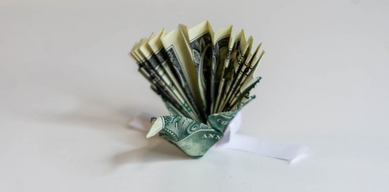 Dollar Bill Origami Peacock Step by Step Instructions