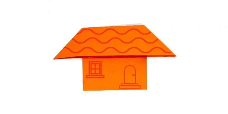 Easy Origami House Folding instructions