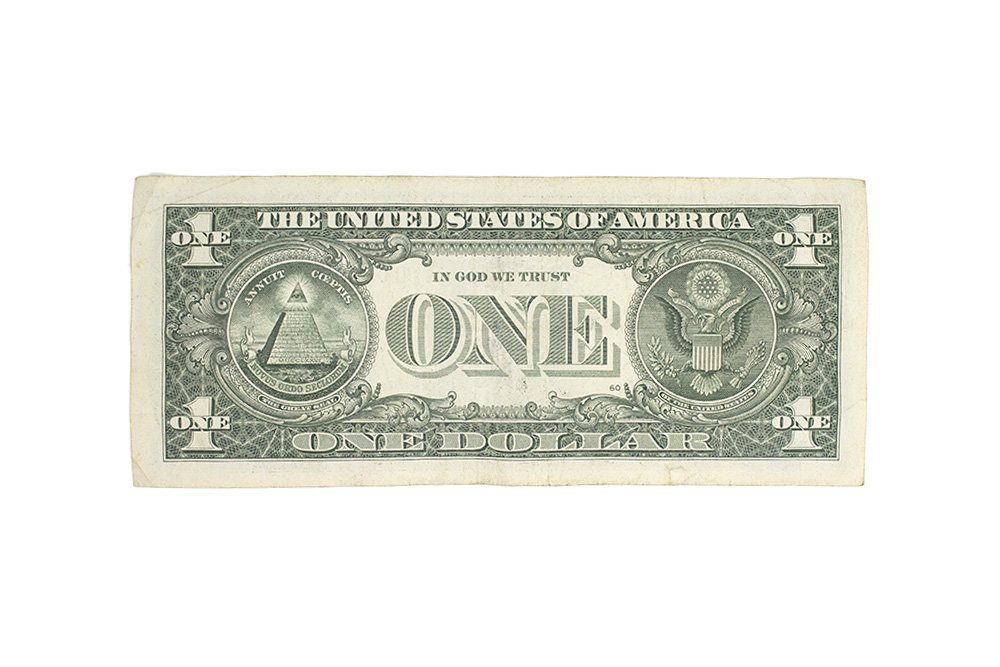 How to Fold a Dollar Origami Cross - Step 01