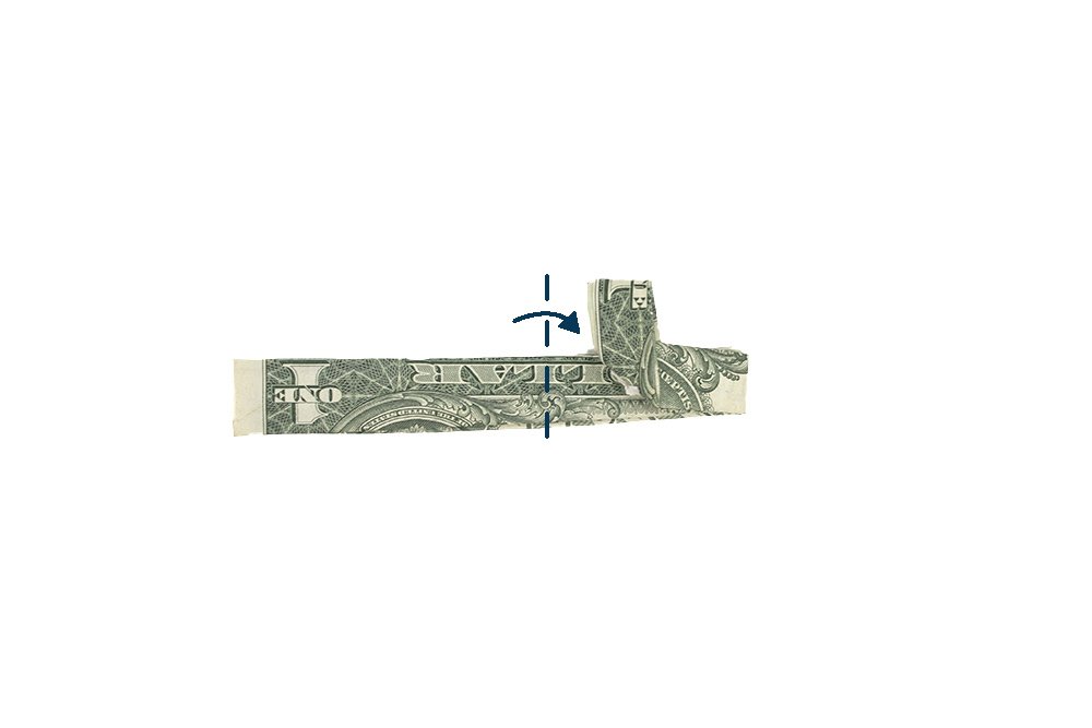 How to Fold a Dollar Origami Cross - Step 012.1
