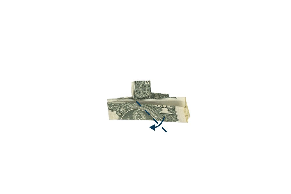 How to Fold a Dollar Origami Cross - Step 012.2