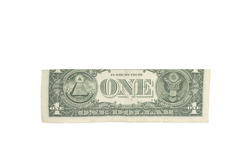 How to Fold a Dollar Origami Cross - Step 02