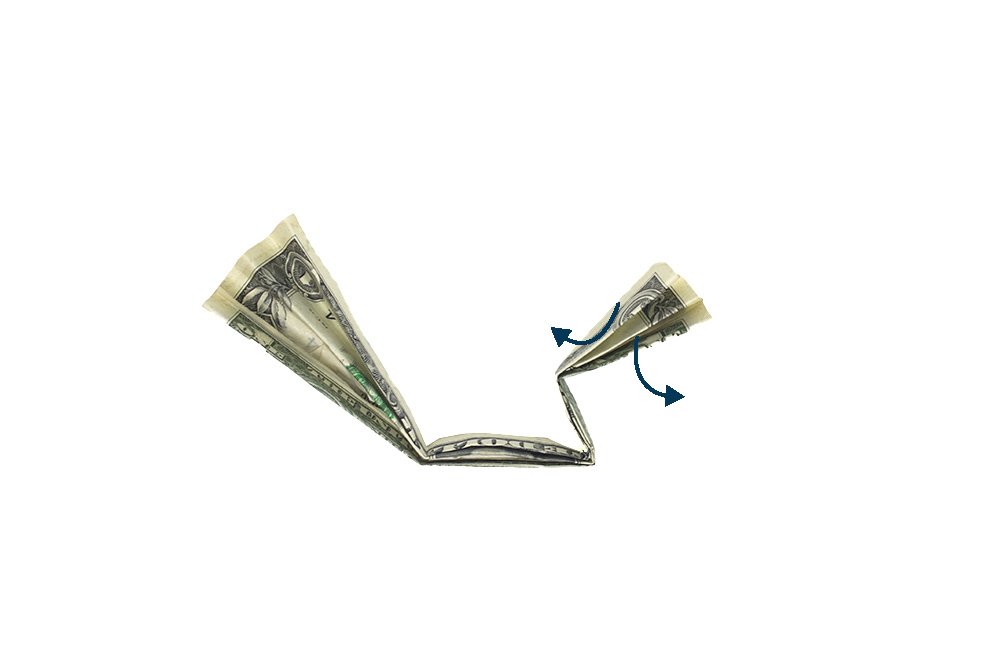 How to Fold a Dollar Origami Cross - Step 06