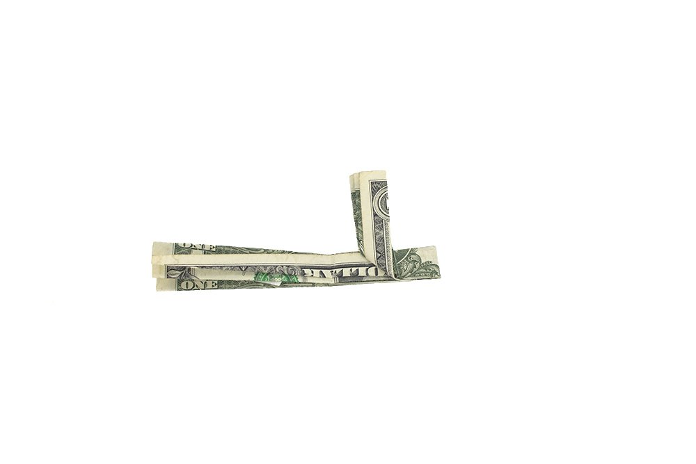 How to Fold a Dollar Origami Cross - Step 08