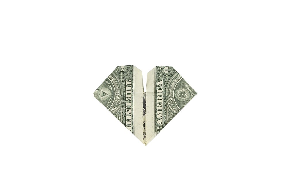 How to Fold a Dollar into a Heart (Advanced) - Step 011