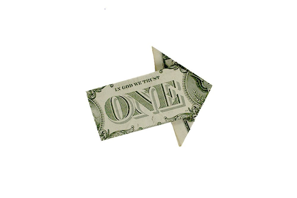 How to Make a Money Origami Arrow - Final