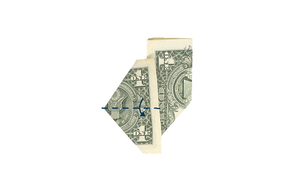 How to Make a Money Origami Graduation Cap - Step 018