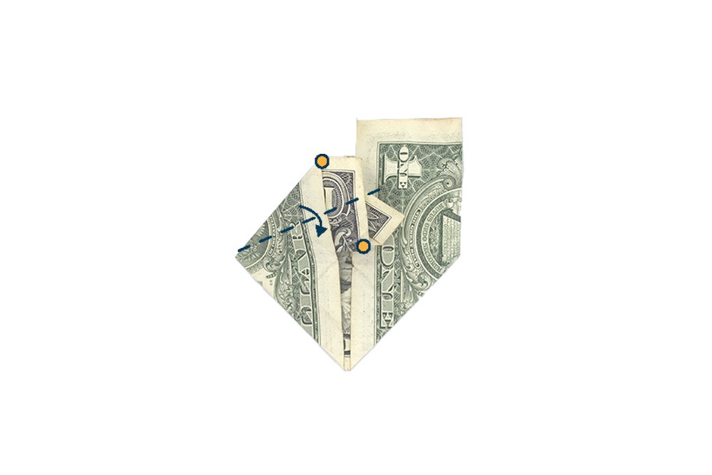 How to Make a Money Origami Graduation Cap - Step 022