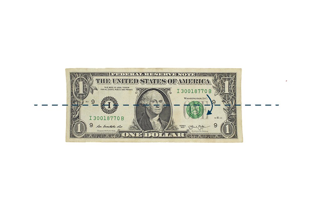 How to Make an Origami Money Flower - Step 01
