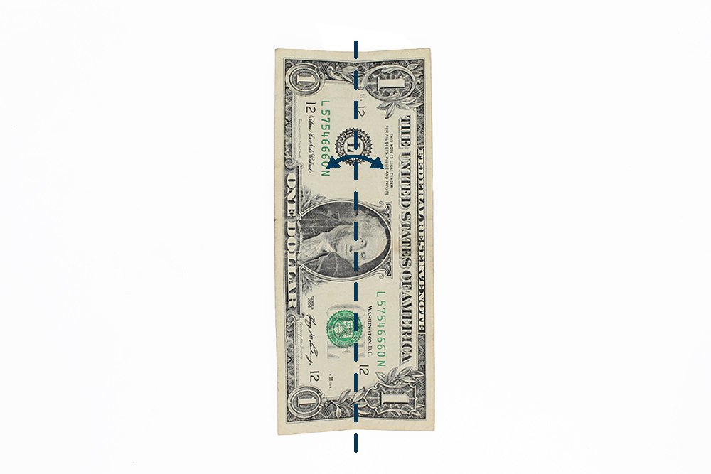 How to fold a Dollar Origami Shirt - Step 01