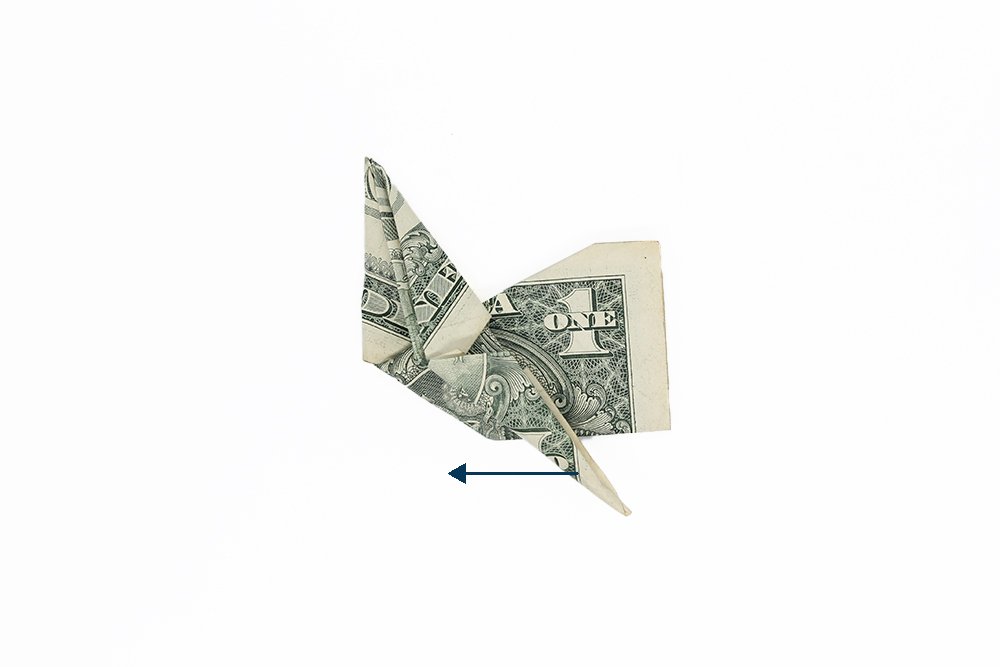 How to make a Money Origami Boot - Step 011