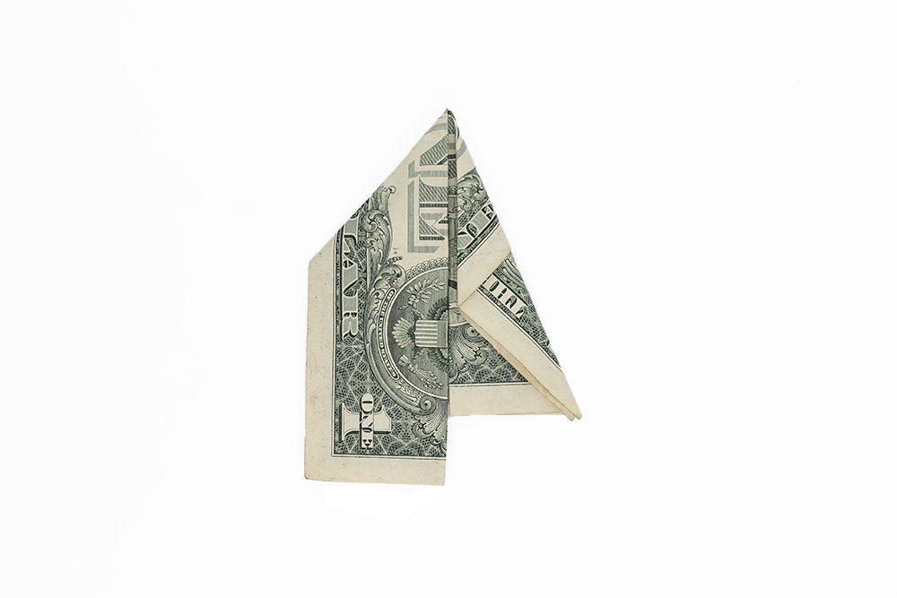 How to make a Money Origami Boot - Step 06