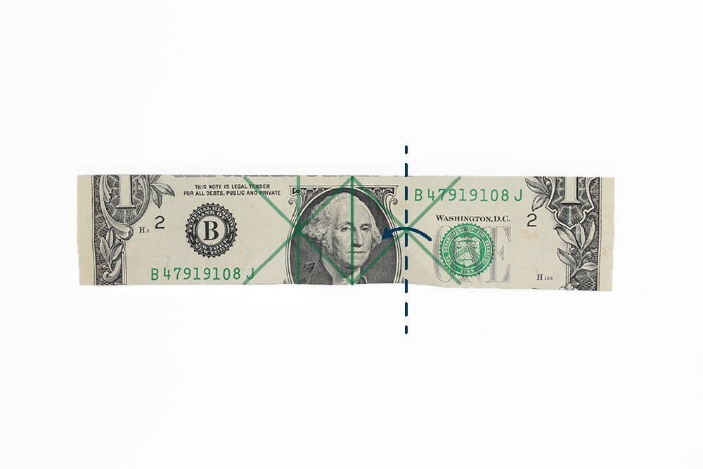 How to make a Money Origami Ring - Step 09.2