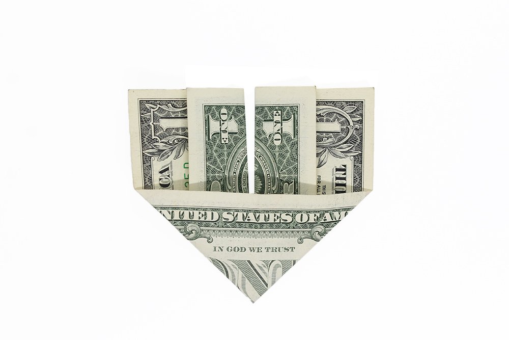 How to make an Origami Heart Dollar - Step 05.2