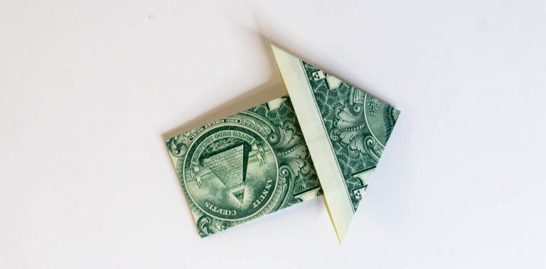 Money Origami Arrow Step by Step Instructions