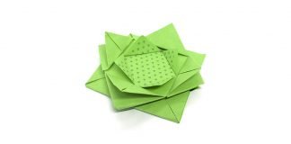 Origami Gift Bow Folding Instruction - Thumbnail-3
