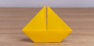 Origami Sailboat folding instruction - Thumbnail - 2