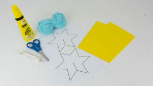 3D Paper Star With Printable Star Template - diy-magazine.com