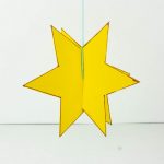 3D Paper Star With Printable Star Template - diy-magazine.com