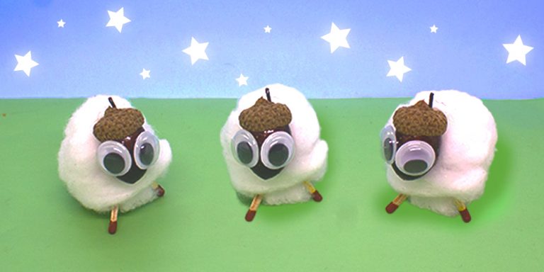 Cute Chestnut Crafts Tutorials for Kids- Chestnut Sheep