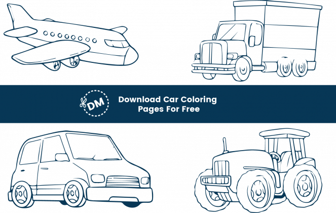 Free Printable Car Coloring Pages Download - diy-magazine.com